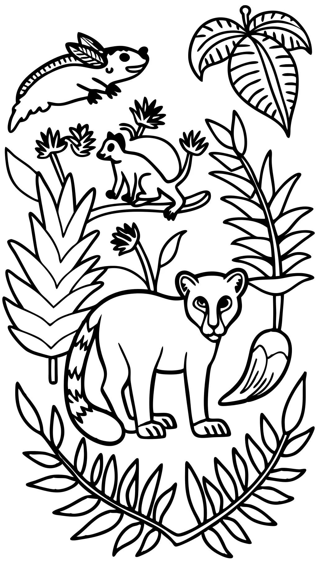 coloring pages of madagascar